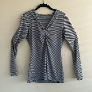 Prana Striped Long Sleeve Top